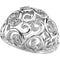 Sterling Silver Diamond Filigree Scroll Ring, Sizes 6, 7 (1/6 Cttw, GH Color, I1 Clarity)