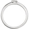 Geometric Stackable Ring, 14k White Gold, Size 8