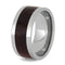 Ruby Redwood Burl 10mm Comfort-Fit Titanium Wedding Band