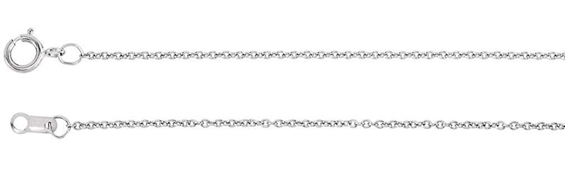 Diamond Sideways Cross Pendant Rhodium Plate 14k White Gold Necklace, 18" (3/8 Cttw)