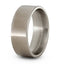 Flat Profile Solid Titanium 8mm Comfort-Fit Polished Band