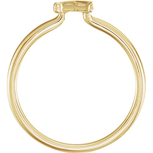 Petite Wishbone Ring, 14k Yellow Gold, Size 5