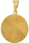 14k Yellow Gold Mother Teresa Medal Pendant (21X19MM)