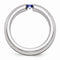 Radiance Collection Gray and Blue Titanium Blue Sapphire 6mm Band