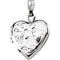 Petite Sterling Silver Heart Locket with Two Love Birds