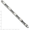 Men's Brushed and Polished Stainless Steel 8mm Link Bracelet, 8.5 Inches