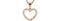 Diamond Heart 14k Rose Gold Pendant Necklace, 18" (1/4 Cttw)