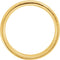 14k Yellow Gold Hammer Finished 6mm Comfort Fit Dome Band, Size5.5