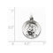 Sterling Silver Antiqued St. Roch Medal (20X16MM)