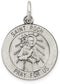 Sterling Silver Antiqued St. Roch Medal (26X21MM)