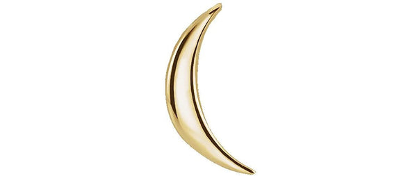 14k Yellow Gold Crescent Pendant