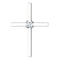 Diamond Christian Cross Rhodium-Plated 14k White Gold Pendant (.15 Ct, G-H Color, I1 Clarity)