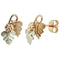 Grape Cluster Earrings, 10k Yellow Gold, 12k Green Gold, 12k Rose Gold Black Hills Gold