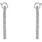 Diamond Inside-Outside Hoop Earrings, 14K White Gold (2 Ctw, Color H-I, Clarity I1 )