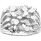 Platinium Nugget Ring, Size 14.25