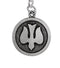 Holy Spirit Medal Key Chain, Sterling Silver