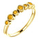 Citrine 7-Stone 3.25mm Ring, 14k Yellow Gold