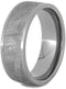 Gibeon Meteorite Inlay 8mm Comfort-Fit Polished Titanium Wedding Band