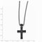 Edward Mirell Black Titanium Cross Pendant Necklace, 20"