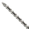 Men's Cable Squared Collection Gray Titanium Black Memory Cable Link Bracelet, 8.5"