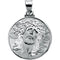 14k White Gold Hollow Face of Jesus (Ecce Homo) Pendant (23.25x23.5 MM)