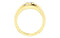 Men's Bezel Set Diamond 14k Yellow Gold Band, Size 11 (.50 Cttw, GH Color, I1 Clarity)