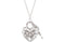 Diamond Triple Heart Pendant Sterling Silver Necklace, 18" (.02 Cttw)