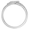 Men's Crucifix Chastity Ring, 14k White Gold 15.25mm, Size 10