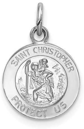 Sterling Silver Saint Christopher Medal (18X11MM)