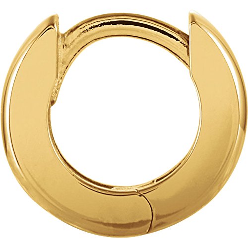 14k Yellow Gold Hinged Hoop Earrings(9.5mm)
