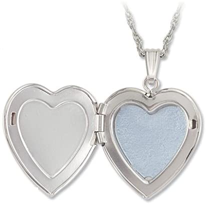 Heart Shaped Mom Locket with Mother of Pearl Necklace, Sterling Silver, 12k Green and Rose Gold Black Hills Gold Motif, 18"