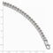 Men's Rhodium-Plated 14k White Gold 7mm Beveled Curb Bracelet, 8 "