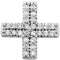 Platinum Diamond Greek Cross Pendant (.07 Ctw, G-H Color, I1 Clarity)