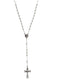 INRI Crucifix Rosary Necklace, Sterling Silver, 29.5"