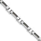 Men's Polished Stainless Steel 8mm Wire Link Bracelet, 8.5"