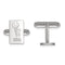 Sterling Silver 2017 NBA Championship Warriors Rectangle Cuff Links