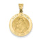 14k Yellow Gold Saint Anthony Medal Pendant (27X19MM)