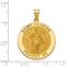 14k Yellow Gold St. Florian Medal Pendant (28X26MM)