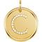 Diamond Initial "C" Pendant, 14k Yellow Gold (.08 Ctw, Color G-H, Clarity I1 )