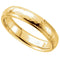 14k Yellow Gold Hammer Finished 6mm Comfort Fit Dome Band, Size5.5