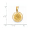 14k Yellow Gold St. John Baptist Medal Pendant (16X15MM)