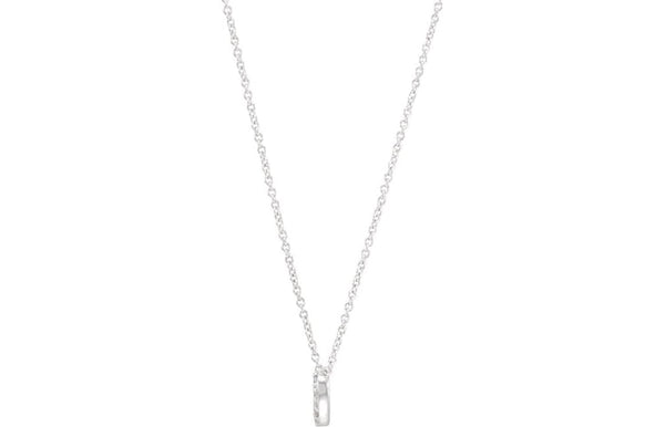 Diamond Heart Sterling Silver Pendant Necklace, 18" (1/10 Cttw)