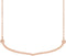 Freeform Bar Necklace, 14k Rose Gold, 18"