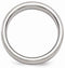 Silver Inlay Collection Brushed Gray Titanium, Argentium Silver 7mm Band