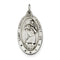 Sterling Silver Saint Christopher Medal Charm Pendant (35X17 MM)