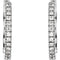 Diamond Hoop Earrings, Rhodium-Plated 14k White Gold (1/6 Ctw, Color H-I, Clarity I1)