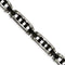 Men's Brushed and Polished Stainless Steel Black IP-Plated Bracelet, 8"