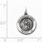 Sterling Silver Antiqued Guardian Angel Medal (20X16MM)