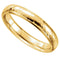 14k Yellow Gold Hammer Finished 4mm Comfort Fit Dome Band, Size4