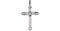 Diamond Fleury Cross 14k White Gold Pendant